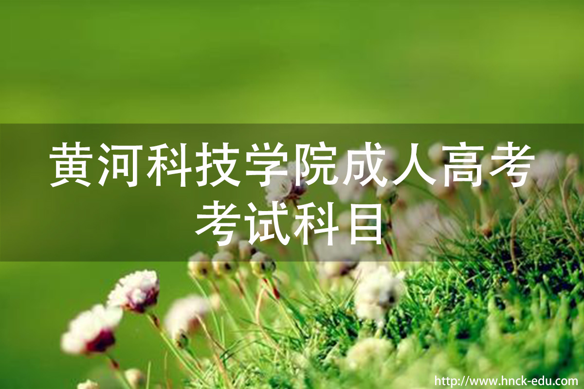 河南黄河科技类学院成人高考考试科目