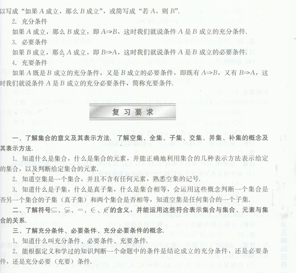 集合和简易逻辑